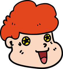 cartoon boy's face