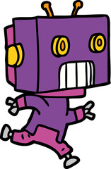 cartoon robot