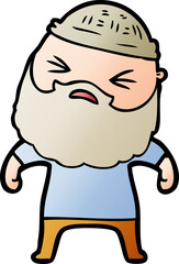 cartoon man with beard