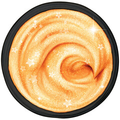 Watercolor face cream top view hand drawn