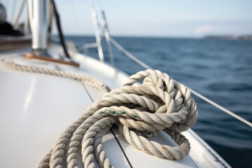 Obraz premium ropes on a sailboat,ai generative