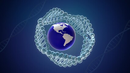 DNA helical molecule from the planet Earth - Powered by Adobe