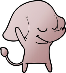 cartoon smiling elephant