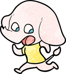 Obraz premium cute cartoon elephant