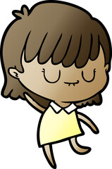 cartoon woman