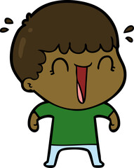 laughing cartoon man