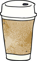 cartoon doodle coffee cup