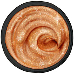 Watercolor face cream top view hand drawn