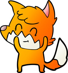 cartoon friendly fox