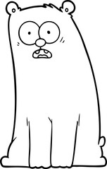 cartoon surprised bear