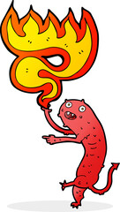 Fototapeta premium cartoon gross little monster