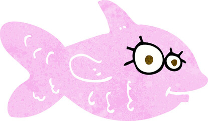 cartoon happy fish