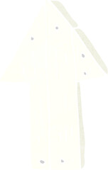 cartoon wooden direction arrow