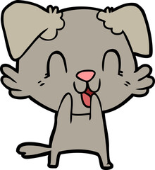 laughing cartoon dog