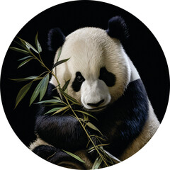 panda eating bamboo © liberr