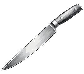 Sharp steel blade metallic handle dangerous weapon
