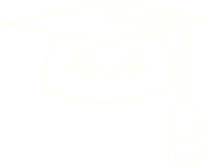 College Cap Chalk Drawing