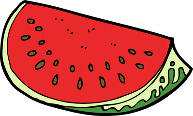 cartoon watermelon slice