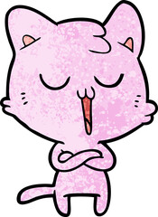 cartoon cat singing