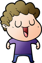 laughing cartoon man