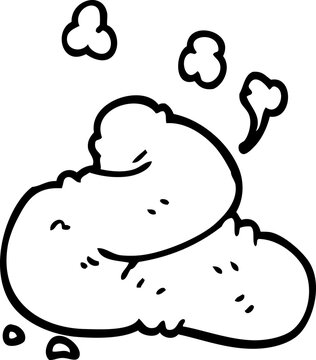 recommend clip art: line drawing cartoon poop
