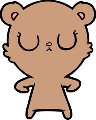 Fototapeta premium peaceful cartoon bear cub