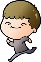 cartoon happy boy