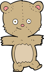 cartoon funny teddy bear