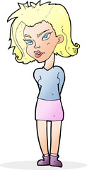 cartoon woman