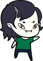cartoon friendly vampire girl