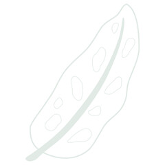 Line art leaf 