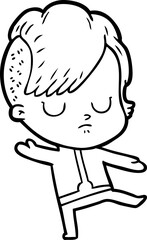Obraz premium cartoon woman