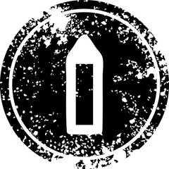 simple pencil distressed icon symbol