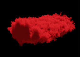 White smoke puff isolated on transparent background.. PNG. . Vector illustration