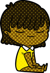 cartoon woman