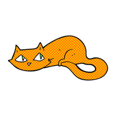 freehand drawn cartoon cat