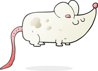 cute freehand drawn cartoon mouse