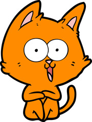 funny cartoon cat