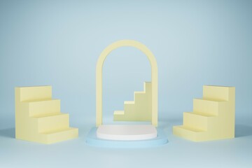 stairs to the sky podium 3D