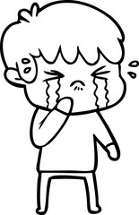 cartoon boy crying