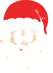 flat color style cartoon santa claus
