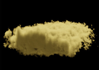 White smoke puff isolated on transparent background.. PNG. . Vector illustration