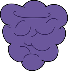hand drawn quirky cartoon berry