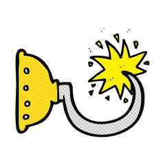 freehand drawn cartoon pirate hook