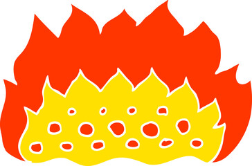 flat color illustration of flames
