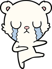 crying polar bear cartoon
