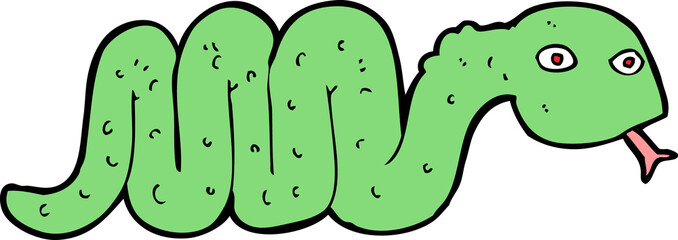 funny cartoon snake