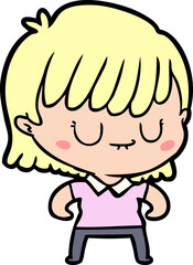 Obraz premium cartoon woman