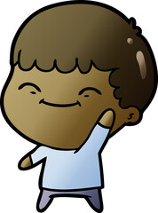 cartoon happy boy