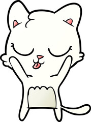 Fototapeta premium cute cartoon cat